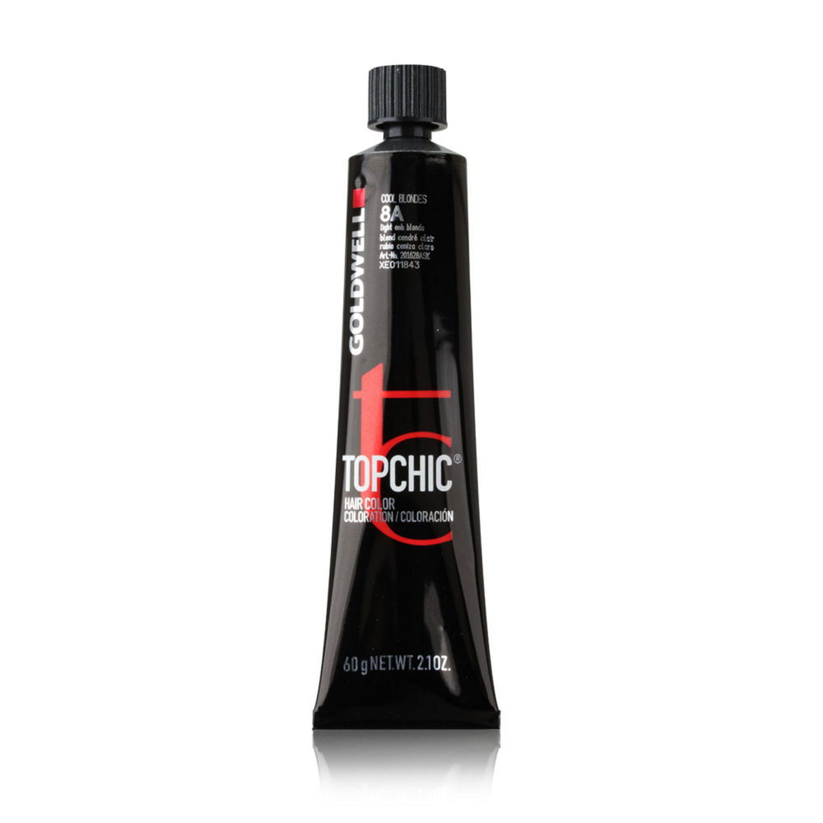Goldwell, TopChic, Permanent Hair Dye, 8A Light Ash Blonde, 60 ml