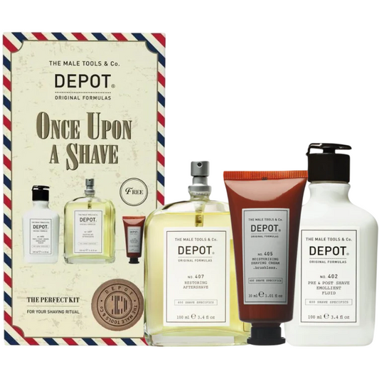 Set Depot: 400 Shave Specifics No. 402, Essential Oils, Soothing, Pre & Post Shaving Fluid, 100 ml + 400 Shave Specifics No. 405, Allantoin, Moisturizing, Shaving Cream, 125 ml + 400 Shave Specifics No. 407, Pro-Vitamin B5, Restoring & Refreshing,…