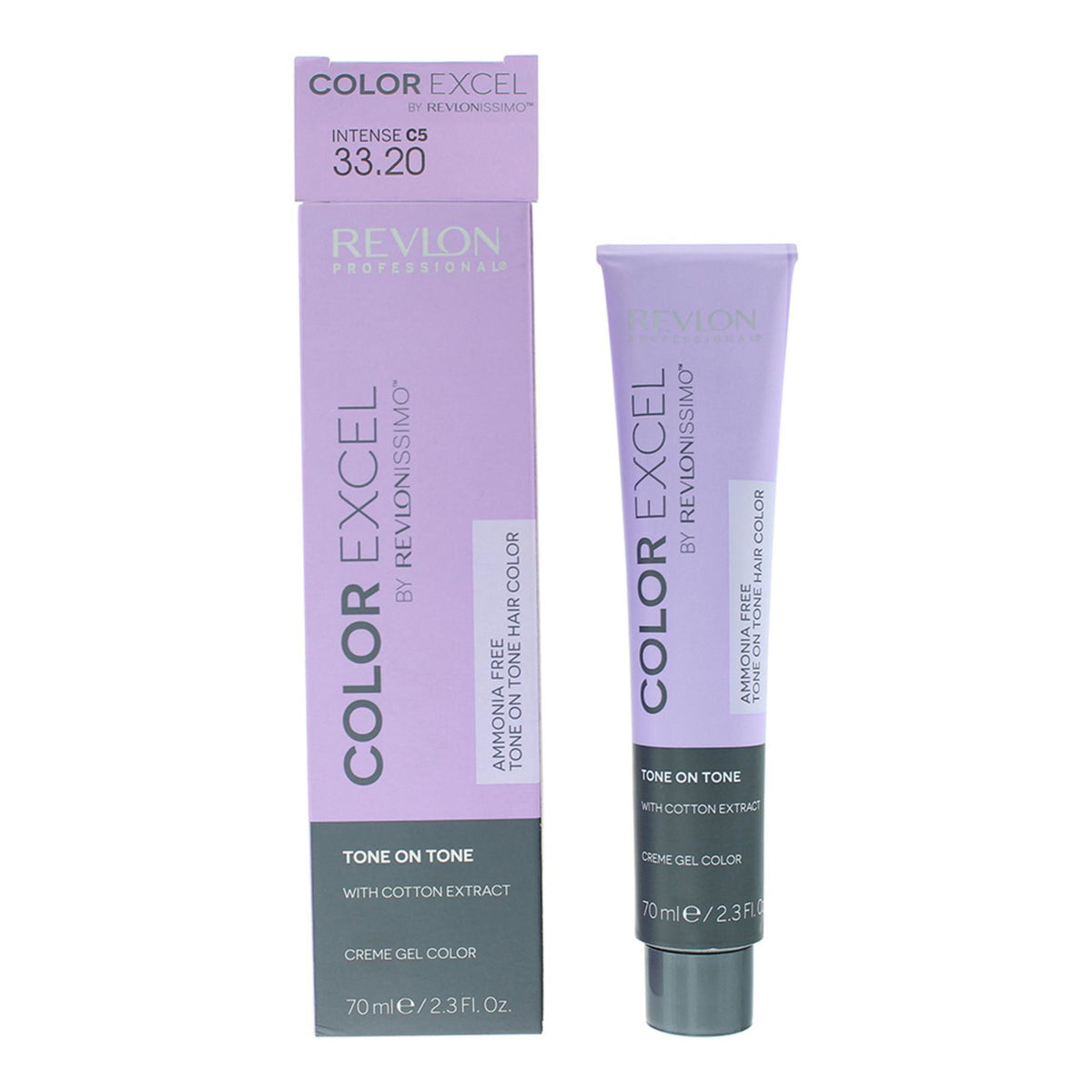 Revlon, Color Excel, Demi-Permanent Hair Dye, 33.20 C5 Intense Dark Burgundy, 70 ml