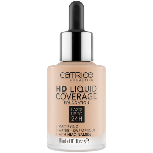 Catrice, HD, Vegan, Matte, Liquid Foundation, 050, Rosy Ash, 30 ml