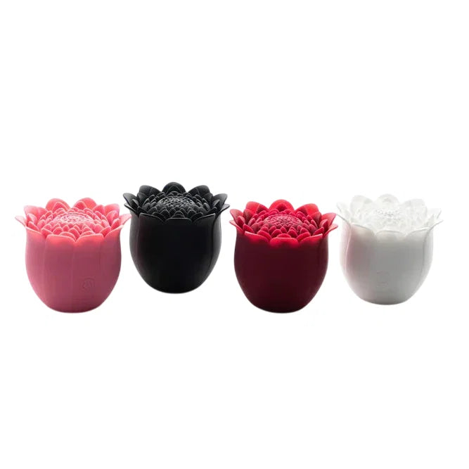 Cere, Diviner, Clit Suckers, Chrysanthemum Vibrator, USB Rechargeable, Medical Silicone, Waterproof, White