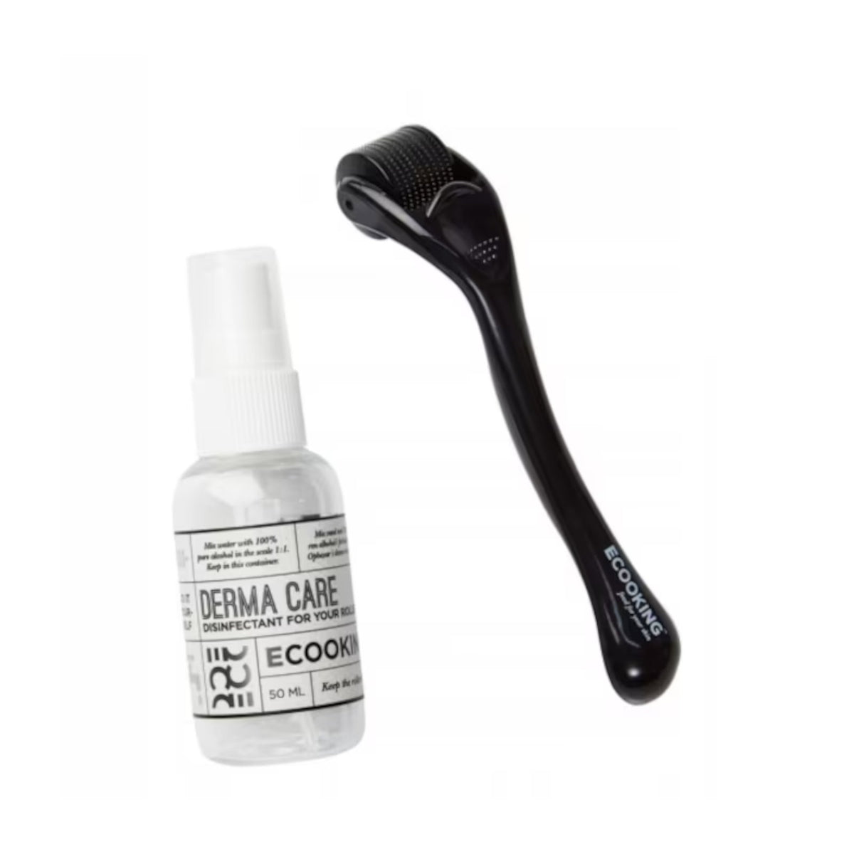 Ecooking, Derma Roller, Black, Elasticity and Firmness, Face Massage Roller