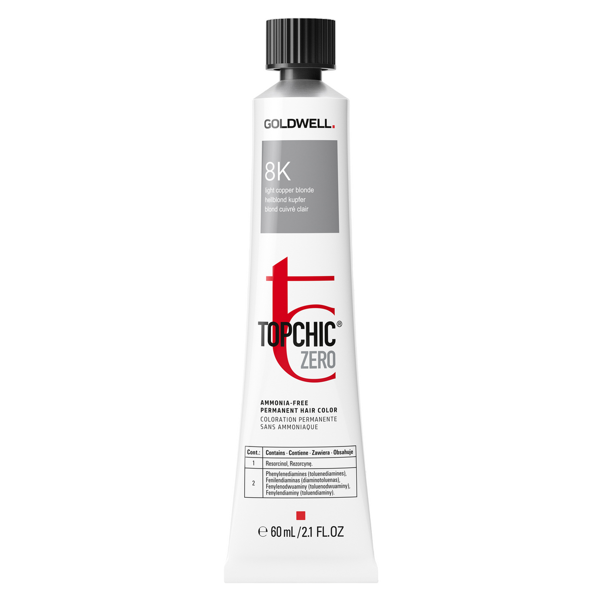 Goldwell, TopChic Zero, Permanent Hair Dye, 8K Copper Blonde, 60 ml