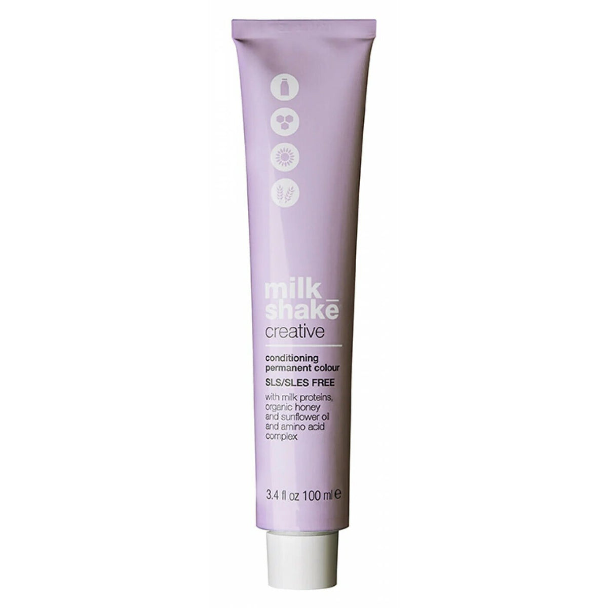 Milk Shake, Creative, SLS/SLES-Free, Permanent Hair Dye, 4.11 Intense Ash Medium Brown, 100 ml