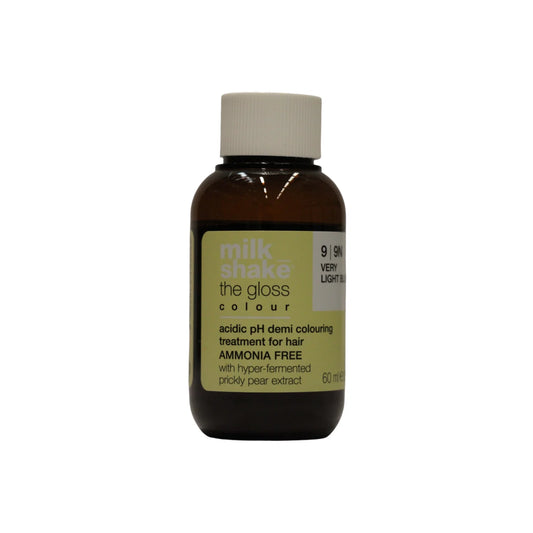 Milk Shake, The Gloss Acidic pH Demi-Permanent Colour, Demi-Permanent Hair Dye, 9 Biondo Chiarissimo, 60 ml